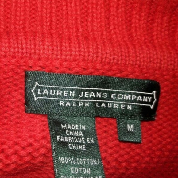 Lauren Jeans Company 100%cotton Turtleneck Sweater - Picture 4 of 7